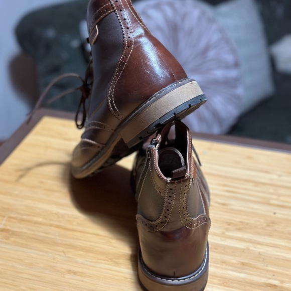 Dark Brown Oxford Styled Chelsea Boot - Picture 4 of 4